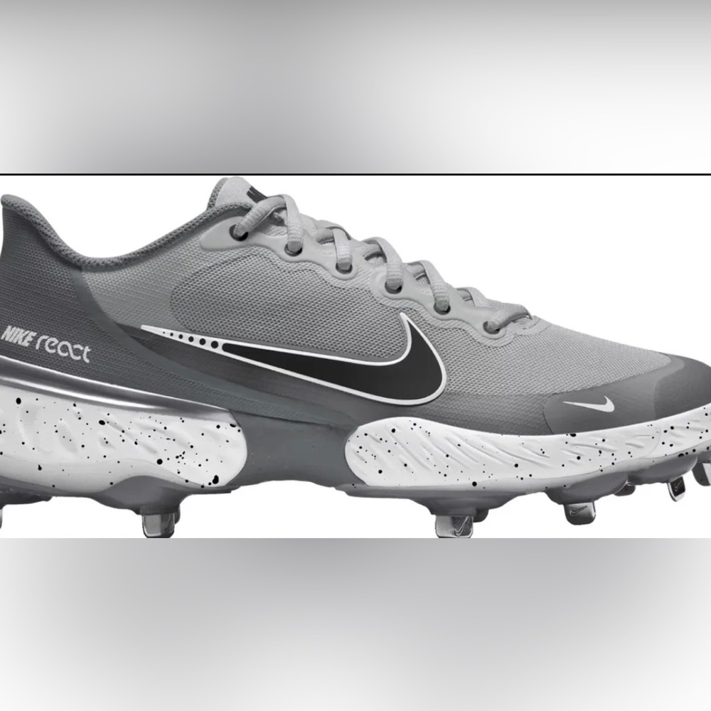 Men's Nike Alpha Huarache Elite 3 Low Baseball Cleats Grey CK0746-011 Size 13